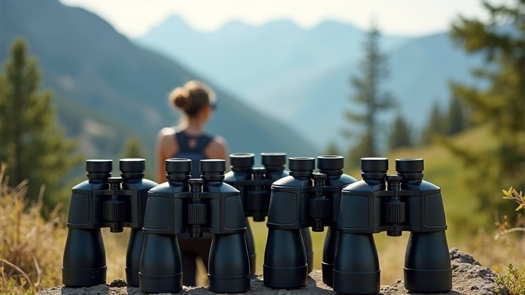 binoculars with integrated rangefinder