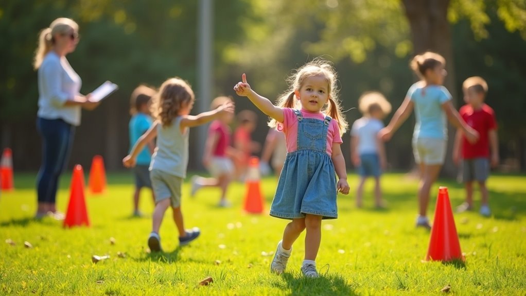 children learn evacuation routes