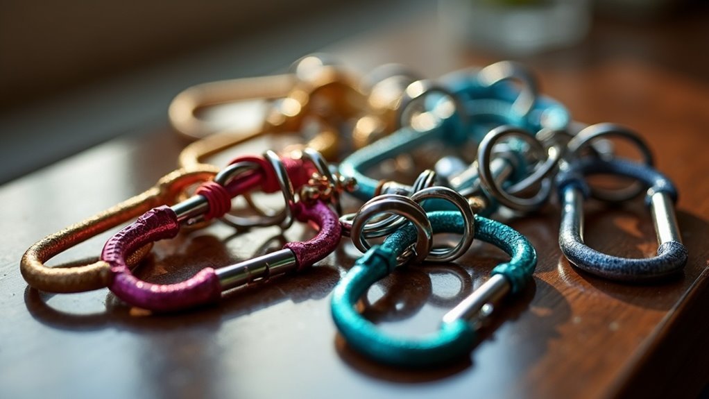 convenient stylish carabiner keyrings