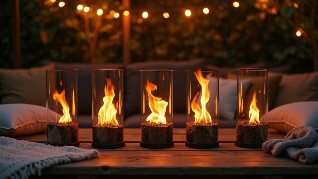 cozy table fireplace options