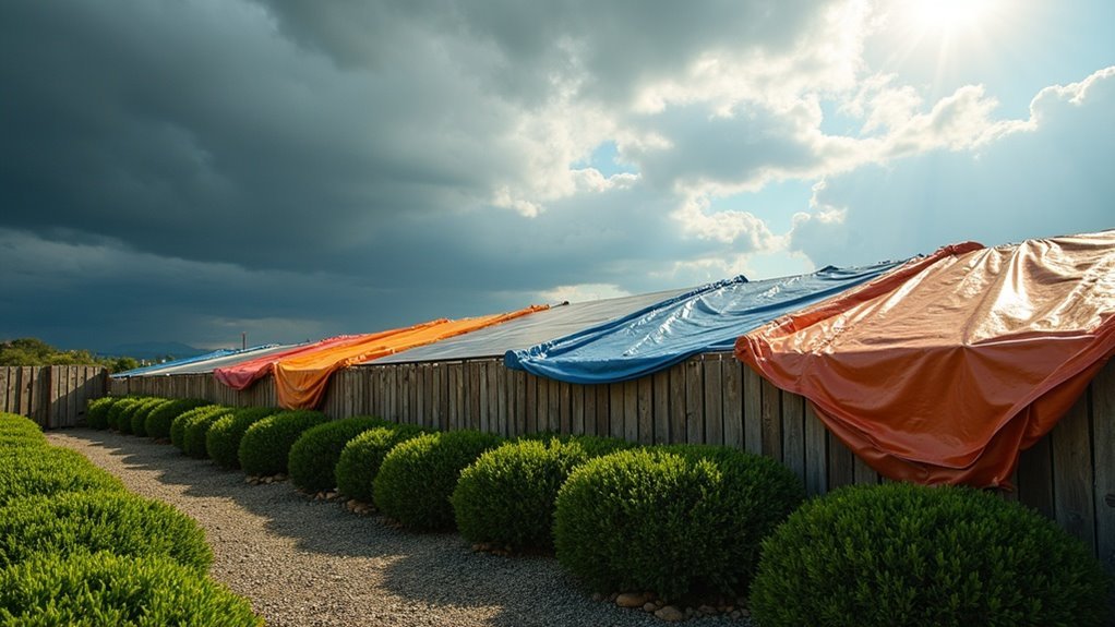 secure panels against wind