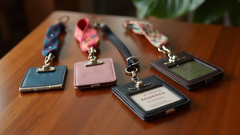 stylish secure id badge holders